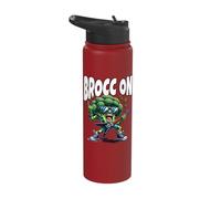 Broccoli Vegetable Broc On Rocking Broccoli Stainless Steel Insulated Water Bottle
