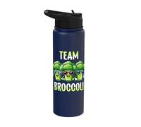 Broccoli | Vegetarian, Vegetable for Kids, Team Broccoli Stainless Steel Insulated Water Bottle