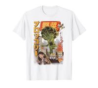 Broccozilla Broccoli Monsters Japanese Kaiju Funny Broccoli T-Shirt