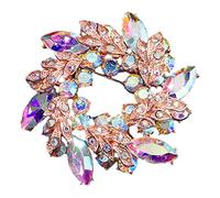 Broche Broche à Couronne De Fleurs Bouquet Broche Pendentif Broche Faire La Fête Petit Ami Broche Fleur De Couleur Être Pour Alliage