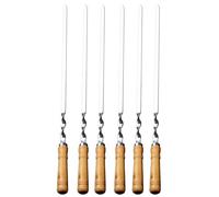 Brochettes À Kebab En Acier Inoxydable - Piques Réutilisables Pour Barbecue, Viande, Légumes - Brochettes Métal Plates Anti-Rotation Pour Grill, Cuisine Extérieure, Camping Ou Fête BBQ