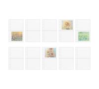 Brochure - 10 Units Replacement for Diary 6 Rings for Cards, Loading Postcard Photos Index Class Notebook Trading Student Study Tracker