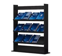 Brochure Display Holder, Large Capacity Floor Standing Literature Stand for Magazines, Journals, Catalogs - Ideal for Waiting Rooms, Trade Shows, Reading Rooms