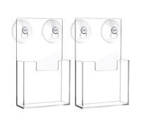 Brochure Display Stand 2 Pieces Suction Cup Wall Literature Stand