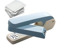 Brochure Stapler - 360 Degree Rotating Design | Paper Stapler Metal ABS | Office Desk Stapler with Long Reach Around the Clock for Study, School Projects, Brochures with Up to 50 Pages