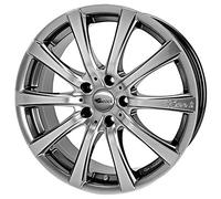 Brock B21 7 x 16 ET 38 Bolt Circle 4 x 100 Hub Centering 63.4 580070056, Chrome Silver Painted