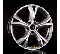 Brock B22 9 x 19 ET 18 Bolt Circle 5 x 120 Hub Centering 74.1 580071446, Chrome Silver Painted