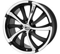 Brock B23 8 x 17 ET 35 Bolt Circle 5 x 110 Hub Centering 65.1 580070098, Black-Matt Front-Polished
