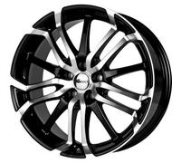 Brock B26 7.5 x 17 ET 38 Bolt Circle 5 x 115 Hub Centering 70.2 580070479, Black Front-Polished