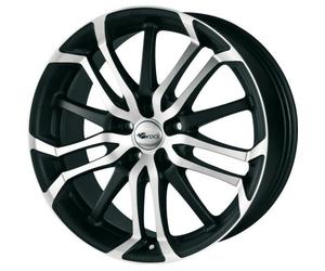 Brock B26 8.5 x 19 ET 45 Bolt Circle 5 x 108 Hub Centering 72.6 580070429, Black-Matt Front-Polished