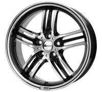 Brock B27 8.5 x 19 ET 45 Bolt Circle 5 x 114 Hub Centering 72.6 580070615, Black Front-Polished