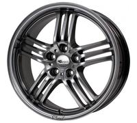 Brock B27 8 x 18 ET 35 Bolt Circle 5 x 100 Hub Centering 63.4 580070587, Chrome Silver Painted
