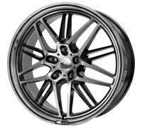 Brock B28 8 x 18 ET 30 Bolt Circle 5 x 120 Hub Centering 72.6 580070510, Black Front-Polished