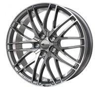 Brock B30 8 x 18 ET 35 Bolt Circle 5 x 112 Hub Centering 66.6 580070864, Himalaya-Grey Front-Polished