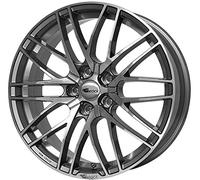 Brock B30 8 x 18 ET 35 Bolt Circle 5 x 114 Hub Centering 72.6 580070805, Himalaya-Grey Front-Polished