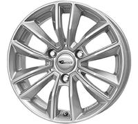 Brock B31 5.5 x 15 ET 22 Bolt Circle 3 x 112 Hub Centering 57.1 580070871, Crystal Silver Painted
