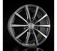 Brock B32 7.5 x 19 ET 45 Bolt Circle 5 x 108 Hub Centering 63.4 580081025, Himalaya-Grey Front-Polished