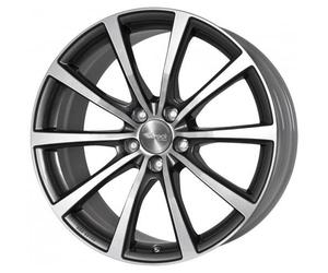 Brock B32 8.5 x 19 ET 54 Bolt Circle 5 x 130 Hub Centering 71.5 580070994, Himalaya-Grey Front-Polished