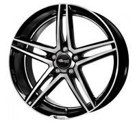 Brock B33 8.5 x 19 ET 35 Bolt Circle 5 x 120 Hub Centering 72.6 580071034, Black Front-Polished