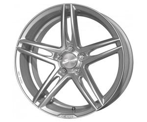 Brock B33 8 x 17 ET 35 Bolt Circle 5 x 100 Hub Centering 63.4 580071035, Crystal Silver Painted