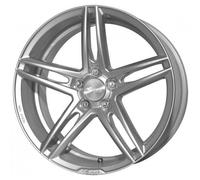 Brock B33 8 x 17 ET 45 Bolt Circle 5 x 120 Hub Centering 72.6 580071043, Crystal Silver Painted
