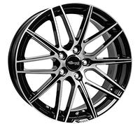 Brock B34 8 x 18 ET 30 Bolt Circle 5 x 120 Hub Centering 72.6 580071281, Black Front-Polished