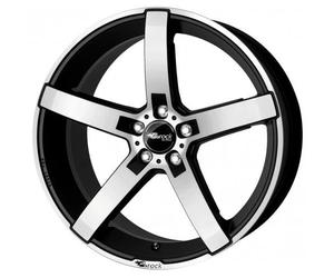 Brock B35 7.5 x 17 ET 45 Bolt Circle 5 x 112 Hub Centering 66.6 580071214, Black-Matt Front-Polished