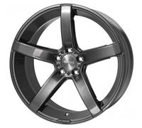 Brock B35 8.5 x 19 ET 35 Bolt Circle 5 x 120 Hub Centering 72.6 580071258, Titan-Metallic Painted