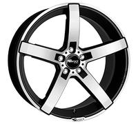 Brock B35 8.5 x 19 ET 36 Bolt Circle 5 x 112 Hub Centering 66.6 580071321, Black-Matt Front-Polished