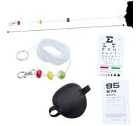 Brock Beaded String - Vision Convergence Training with 3 Sliding Beads, Patch and Chart - Hand-Eye Coordination & Focus Training for Sports & Activities and More, 10 Foot