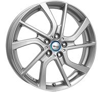 Brock eb1 5 x 19 ET 43 Bolt Circle 5 x 112 Hub Centering 66.7 580071357, Crystal Silver Painted