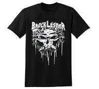 Brock Lesnar Carnage Skull Men T Shirt Printed Black Tee Graphic Top Tee for Men