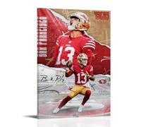 Brock PurdyWaterproof Posters Wall Art Posters Waterproof Home Printing Moisture-proof Easy to Install And Fade ResistantFrame-style12x18inch(30x45cm)