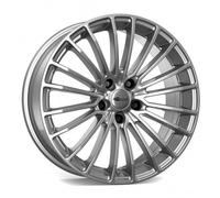 Brock RC22 7.5 x 17 ET 38 Bolt Circle 5 x 100 Hub Centering 63.4 580071451, Super-Chrome Silver Painted
