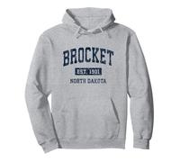 Brocket North Dakota ND Vintage Athletic Sports Design Pullover Hoodie