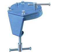 HEUER 119103 Turntable and Table Clamp (Swivel Clamp 2 in 1 Flexible Attachment Weight 1 kg Table Thickness Vice 10-60 mm/100 mm