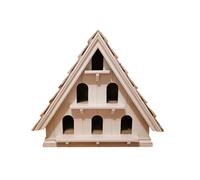 Brockley 3-Tiered Large Wall Mounted Dovecote with 6 Compartments Buttercup Farm Light Brown One Size