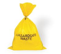 Brockly Tech Clinical Waste Sack With Adhesive Strip To Identify And Highlight Hazardous Waste - Color Yellow - 711 X 990MM- (Pack of 25)