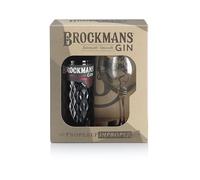 Brockmans Intensely Smooth Premium Gin Gift Set 70cl with Gin Balloon Glass | Crafted with Dark Berries and Noble Traditions,Packaging may vary