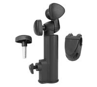 Broco Cart Umbrella Holder, Push Trolley Umbrella Holder Plastic Stand Pull Bike Cart Black Universal