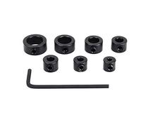 Broco Drill Stop Assortment, 8pcs 3-12mm Drill Depth Stop Collars Limit Ring Dowel Shaft Chuck Positioner Locator for Drill Bits Consistent Drilling
