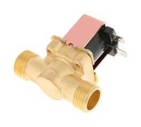 Broco Electric Solenoid Valve 12V,1/2" DC 12V Normally Closed Brass Electric for Water Control