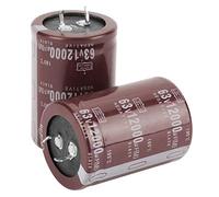 Broco Filter Capacitor, 2pcs Audio 63V 12000uf Filter HiFi Electrolytic Capacitor 35 50mm for Circuit Control
