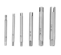Broco Tap Extractor, Steel Broken Head Taps Remover Stripped Screw Tap Extractor Set(6-Piece Set)