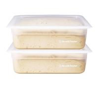 Brod & Taylor Proofing Container (2 Pack) With 6L Capacity, Fits Up to 3000 Grams of Dough - Dough Rising Box for Bread, Sourdough & Pizza (Dishwasher Safe, BPA-Free)