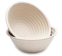 Brod & Taylor Banneton Boule, 23 cm Bread Proofing Basket for Sourdough & Artisan Bread Baking, Durable, Stackable and Sustainable, Made From Bamboo & Sugarcane Pulp, Wicks Moisture (2 Pack)