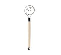 Brod & Taylor Dough Whisk, Heavy Duty Danish Dough Whisk, Extra Strong, Mixing Tool with Single-Piece Construction, for Thick Bread Dough and Batter, Sealed Silicone Handle, Dishwasher-Safe