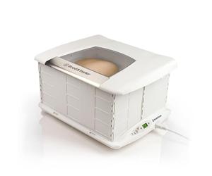 Brod & Taylor Folding Dough Proofer + Accessory Shelf, Large Proving Box for Sourdough, Pizza, Bread Baking, Yoghurt, Kombucha, Adjustable Temperature, Space Saving Design, Slow Cooker Function, White