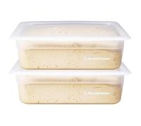 Brod & Taylor Proofing Container (2 Pack) With 6L Capacity, Fits Up to 3000 Grams of Dough - Dough Rising Box for Bread, Sourdough & Pizza (Dishwasher Safe, BPA-Free)