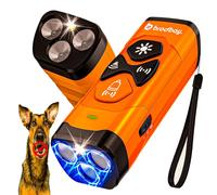 BrodBay Dog Bark Deterrent Device, 3X Ultrasonic Anti Barking, 6 Training Modes 23 FT Range Barks No More Indoors Outdoors Behavior Correct Safe & Human Rechargeable Compact Bark Control for Dogs